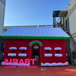 <span class=keywords><strong>Tente</strong></span> de kiosque rouge d'événement de Noël gonflable de style classique, stand de festival de Noël gonflable pour le décor du nouvel an 2025 - Product Image 4
