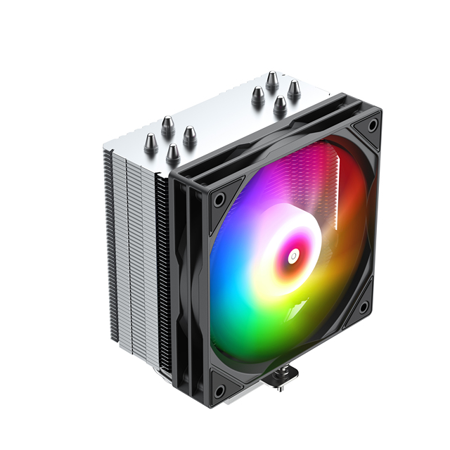 Unique New Design PWM 4 PIN 4 Heat Pipes TOP 200W CPU Cooler with 120mm ARGB Lights Compatible with Intel for AMD Processor Sock