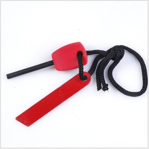 Fire Starter Magnesium Rod Waterproof Outdoor Survival Tool For Camping Hiking Approx 62mm Red Black Orange - Product Image 3