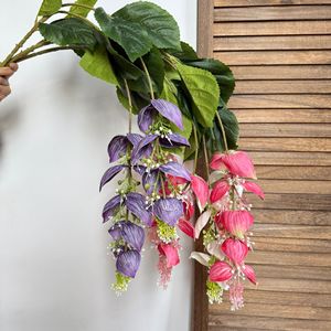 ดอกบัวประดิษฐ์ จินซี โคมไฟดอกไม้ ผ้าไหมสีขาว ชมพู กุหลาบ ม่วง ตกแต่งงานแต่งงาน ตกแต่งบ้าน จัดดอกไม้แขวน - Product Image 2