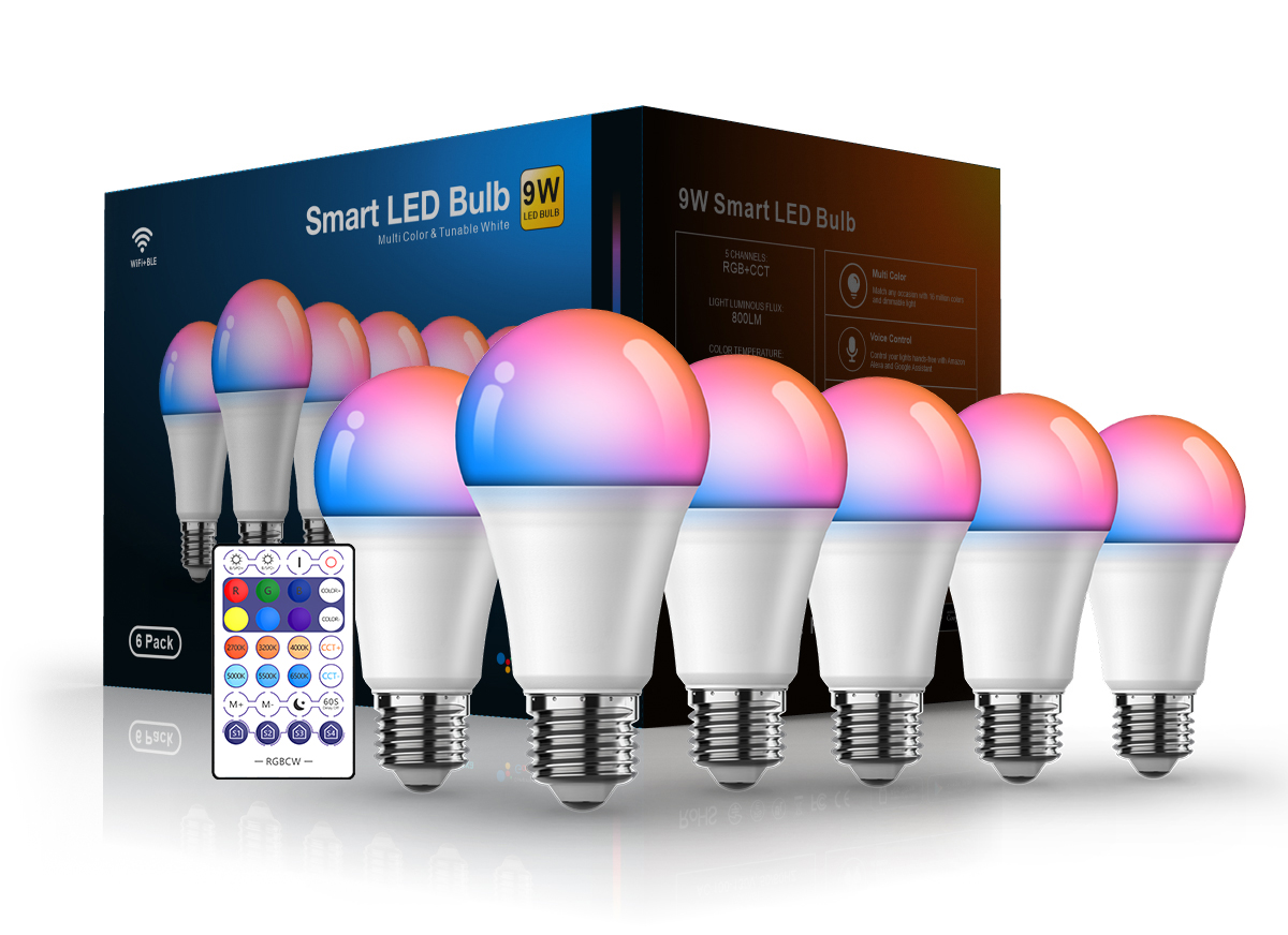 6 piezas, incluido un control remoto