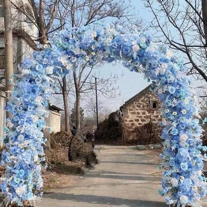 Betterlove2023カスタマイズされた赤インドの結婚式高品質の人工の新しい売れ筋フラワーアーチブラケット付き - Product Image 6