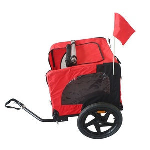 Cochecito Plegable para Mascotas, Carrito de Uso Pesado para Exteriores, Transportines para Perros, Remolque para <span class=keywords><strong>Bicicleta</strong></span> - Product Image 2
