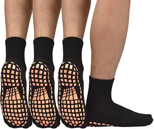 Custom logo socks Men Non Slip Sticky Grips Socks Wood Floors Anti-Skid Workout sport Yoga Pilates Hospital Slipper Socks