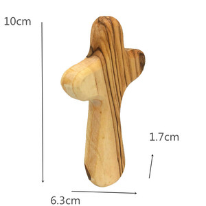 Bois Olive Croix Terre Sainte Caring Croix Poche Jésus Christ Noël Église Ustensiles - Product Image 6