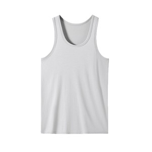 เสื้อกล้ามออกกำลังกายผู้ชายแบบมีโลโก้สั่งทำได้ ขายส่ง คุณภาพสูง ระบายอากาศดี เสื้อวิ่งออกกำลังกาย เสื้อกีฬา - Product Image 4