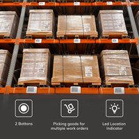 Label Rak Elektronik Gudang Industri MinewTag 4.2" Pick-to-Light untuk Baterai Magnetik 5.0 yang Dapat Diganti (5 Tahun)