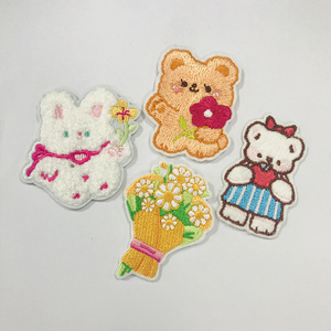 Thêu hình dạng động vật các bản vá lỗi hổ, voi, gấu trúc, cú dễ thương các bản vá lỗi thích hợp cho quần áo trẻ em - Product Image 6