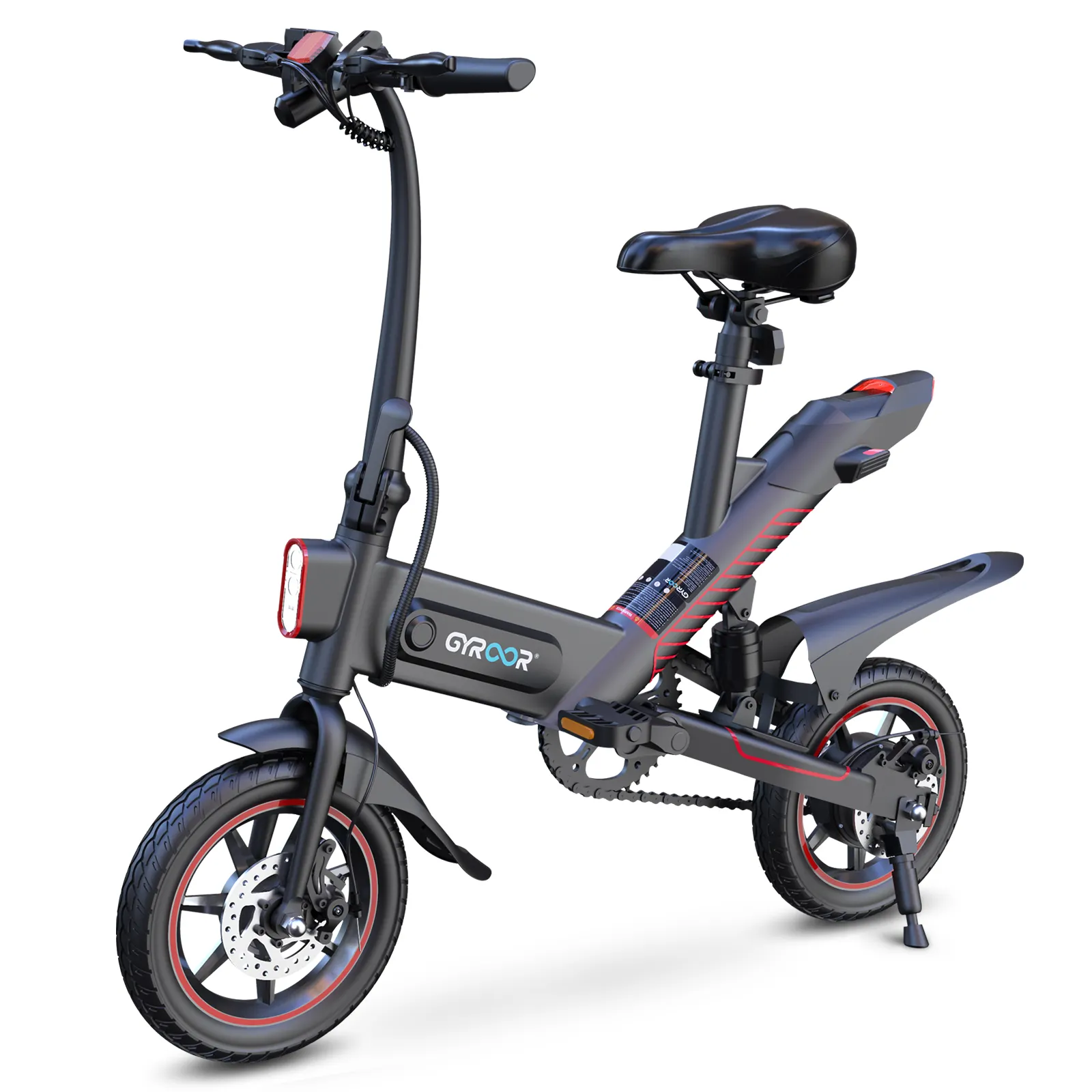 Электрический велосипед с колесным двигателем GYROOR 36 В 350 Вт, электрический велосипед с толстыми шинами, оптовая продажа, электрический велосипед с CE