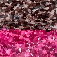Échantillons Gratuits – Rouleaux de Tissu en Dentelle Française Fine Brodé de Paillettes Bleues, Prêts à Expédier, Vente en Gros pour Robes de Mariée