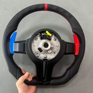 Volante de Coche Personalizado de Fibra de Carbono con Cuero Rojo y Azul para <span class=keywords><strong>BMW</strong></span> F70 E71 F31 F32 X5 X6 F01 F07 F20 F22 F25 <span class=keywords><strong>320</strong></span> F10 F30 E90 - Product Image 6