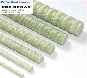 GFRP bfrp Rebar แท่งไฟเบอร์กลาสสำหรับการก่อสร้างความปลอดภัยทางไฟฟ้าและอุปกรณ์รองรับคลีนรูม