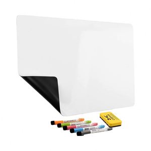 Magnetic Dry Erase Whiteboard 12x8 Inches White Refrigerator Vinyl Material Removable Residue-Free Art Memo Board for Family - Product Image 1