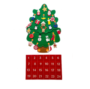 Set de Árbol de Navidad 3D de Fieltro para Colgar en la Pared, Regalo para Niños, Decoración Navideña, Kits de Manualidades de Fieltro para Niños - Product Image 1