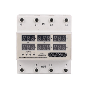 Трехфазный Регулируемый поверх и под напряжением протектор 63A 100A защита от перегрузки тока Автоматическое защитное устройство восстановления - Product Image 4