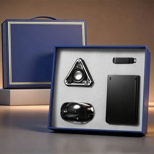 Customized LOGO Office Gift Set Portable Wireless Charger Keyboard Mouse Coffee Cup Bluetooth Speaker Souvenir Business Gift Set - Product Image 3