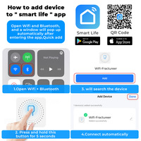 Module d'interrupteur intelligent WiFi Tuya avec moniteur de puissance, disjoncteur 16A, contrôle vocal Smart Life pour Siri Alexa Google Alice