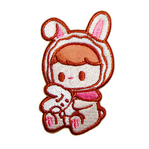 Chenille patchs brodés fer sur Western Christmas mignon flanelle Patch Anime personnage tissu Patch - Product Image 2