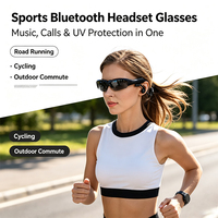 Lunettes de soleil intelligentes avec microphone Bluetooth, verres polarisés, écouteurs sans fil portables, lunettes de soleil de sport