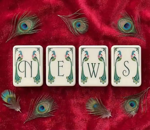 Jeu de tuiles de mahjong en opale rose nacré, acrylique, luxe, 160 tuiles, ensemble américain avec <span class=keywords><strong>beau</strong></span> bambou mahjong - Product Image 4
