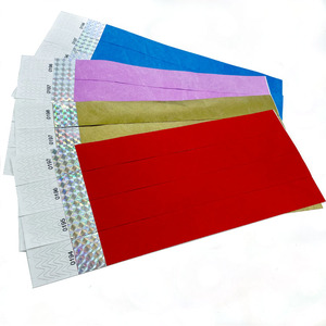 गोजू वाटरप्रूफ टाइविक टिकट प्रिंटर इवेंट पेपर रिस्टबैंड ब्रैकेट कस्टम लोगो टिकट डिस्पोजेबल रिस्टबैंड - Product Image 6