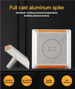 Светоотражающие дорожные образцы кошачьи глаза подняли пресс 3 м красные светодиодные дорожные шпильки цена отражатели шипы кошачьи пластиковые маркеры тротуара - Product Image 5