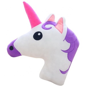 Casa Derco I Bambini Viola Unicorn Cuscino Giocattolo Della Peluche di Modo MOQ BASSO Farcito Morbido Peluche Unicorno Cuscino - Product Image 1