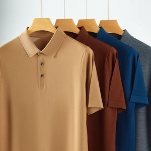 Maglietta da <span class=keywords><strong>uomo</strong></span> con girocollo a girocollo in <span class=keywords><strong>lana</strong></span> a maglia Fine Casual a maniche corte da <span class=keywords><strong>uomo</strong></span> - Product Image 6