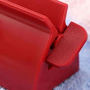 I-0235 Plastic Rolling <b>Toothpaste</b> Squeezer Dispenser Eco-Friendly Two-piece Rectangle Leaf Shape Modern Style Easy Bathroom Set - Product Image 3