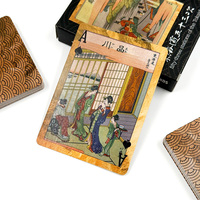 Jeu de cartes personnalisées, art culturel traditionnel japonais, cartes de poker, illustration personnalisée, conception OEM, impression en usine, vente en gros