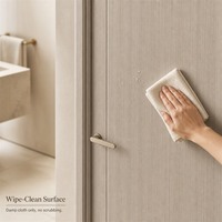 Porte intérieure en mélamine, design en bois, simple ou double, avec cadre, pour hôtel, villa, appartement