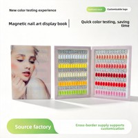 Livre d'échantillons d'ongles en acrylique magnétique détachable, album de présentation de couleurs amovible, outil de présentation pour vernis gel et faux ongles, outil de salon OEM ODM