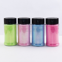 Paillettes irisées en vrac de 2 oz pour décorations de fête, paillettes ultra fines écologiques, poussière arc-en-ciel de 0,2 mm, fabrication pour l'artisanat