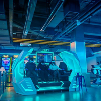Usine directement vendre des fonctionnalités de haute technologie espace intérieur immersif expérience d'aventure de réalité virtuelle 4 joueurs DPVR E3S 4K VR