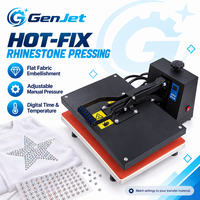 Mesin Press Panas Manual Tipe Clamshell dengan Plat 40x60cm dan Kontrol Waktu Suhu Digital untuk Grafis Kaos dan Pakaian