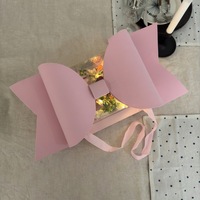 XJH Vente en gros Boîte cadeau avec nœud personnalisable Boîte d'emballage de fruits pour gâteau de fleurs Boîte en papier de luxe portable avec couvercle transparent en PVC