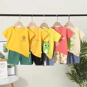 T-shirt avec Shorts pour hommes, sous-vêtements pour enfants, ensemble,