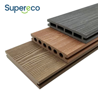 Plancher de terrasse extérieur en composite bois-plastique (WPC) moderne, antidérapant, à effet bois, étanche, pour terrasse, patio et piscine