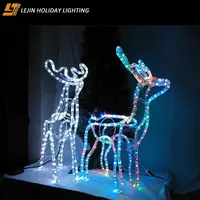बिक्री के लिए आउटडोर क्रिसमस सजावट प्रकाश हिरन का नेतृत्व किया आकृति रोशनी
