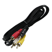 Câble Convertisseur TV M3U à Vente Chaude, 3 Sorties Audio AV et Alimentation pour Projecteur Intelligent, Moniteur, Microphone, Blindage Tressé, RCA Mâle-Mâle