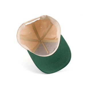 Custom 5 Panel Sport Classics Dad Hat <b>Waterproof</b> High Quality Embroidery Logo Beige Cotton Unisex Baseball <b>Cap</b> - Product Image 6