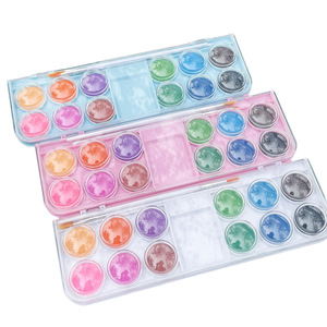 Ensemble de peinture à l'eau solide 12/18 <span class=keywords><strong>couleurs</strong></span>, ensemble de pigments de peinture pour enfants - Product Image 2