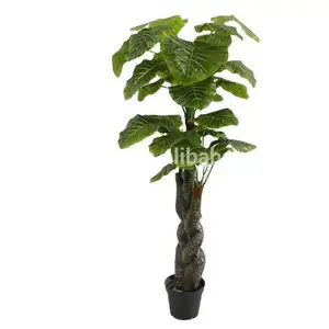 Yapay bitkiler Banyan 2024 küçük popüler düşük fiyat hindistan cevizi Palm Bonsai ağacı büyük yapay Banyan ağacı yapay ağaç
