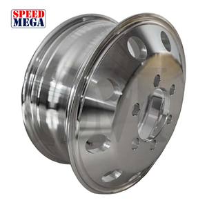 ล้ออะลูมิเนียมอัลลอยด์ขัดเงาโครเมียมแบบฟอร์จ  ขนาด 19*6.75 19.5*7.5 17.5/19.5/22.5/24.5*9  6/8 รู  สำหรับงานหนัก - Product Image 3