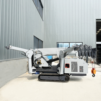 Mini-grue araignée mobile sur chenilles certifiée CE EPA pour espaces étroits, 3 tonnes, avec flèche télescopique, grue araignée compacte portable