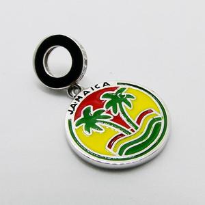 Cuentas de cristal para pulseras y brazaletes, abalorios de plata de ley 100% 925 auténtica de Jamaica, flamencos tropicales, palmeras, joyería Diy - Product Image 3