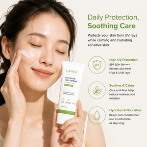 Wholesale <strong>Sunscreen</strong> Cream OEM ODM <strong>100</strong> Organic Korean UVA UVB Protection Centella SPF50 Reef Safe <strong>Sunscreen</strong> - Product Image 4