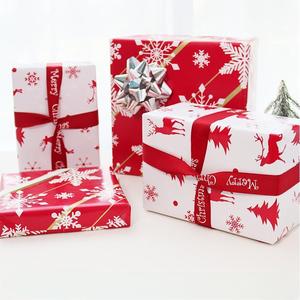 Wholesale Luxury 80gsm 50*70cm Christmas Design <strong>Red</strong> Color Gift Wrapping <strong>Paper</strong> Waterproof Coated Gift <strong>Paper</strong> for Christmas Season - Product Image 6