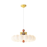 Plafonnier LED créatif et coloré en fer et acrylique, style nuage, crème, moderne et simple, pour chambre à coucher 2025