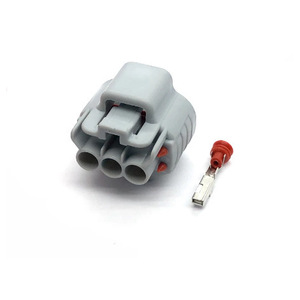 Conector Automotriz de 3 Posiciones, Plástico Gris IP20, Macho y Hembra, para Automóvil - Product Image 1
